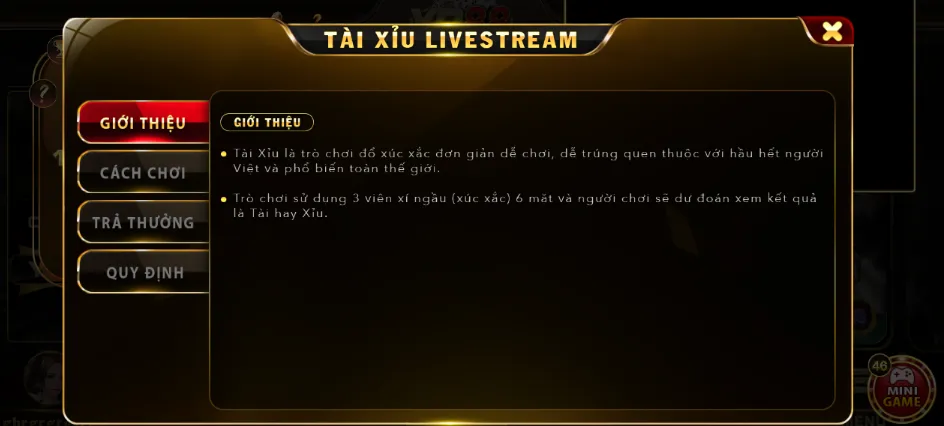 Luật chơi Tài Xỉu Livestream tại nhà cái Yo88